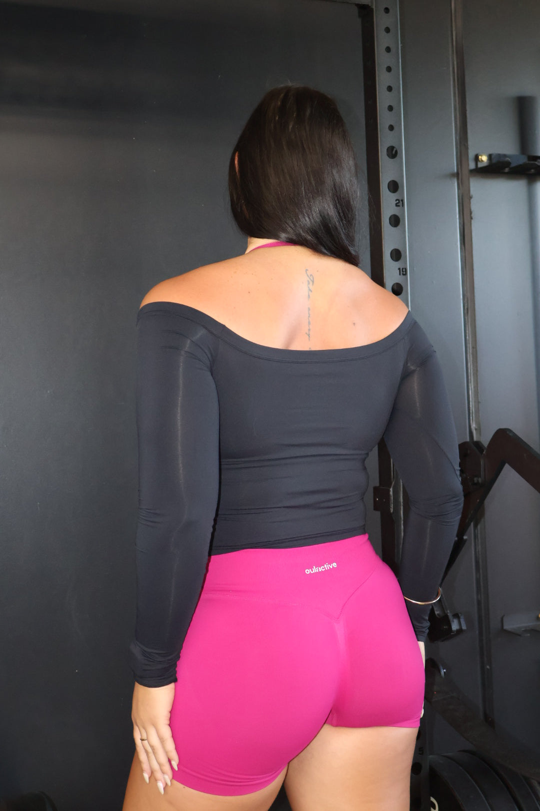 Sleek Off-Shoulder Long Sleeve